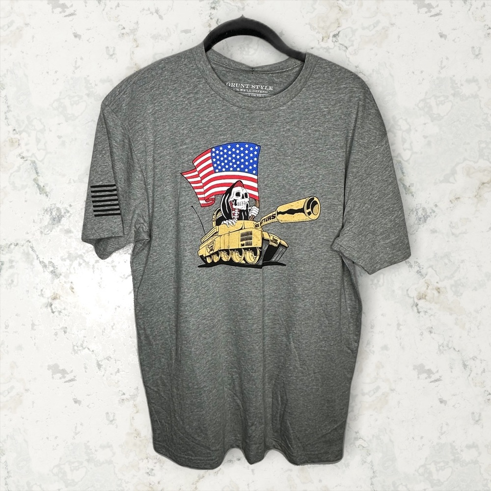NWT Grunt Style 'Size Matters' Skeleton Tee